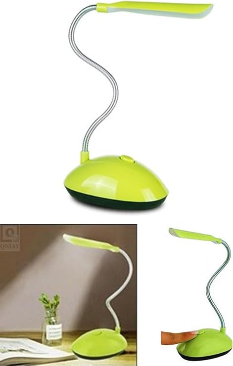 Kullanışlı Bükülebilir Kitap Okuma Led Masa Lambası Yeşil Mini Masa Lambası