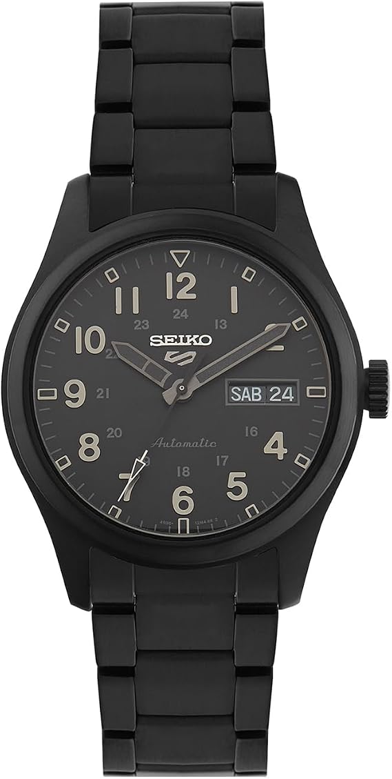 Seiko 5 Sports Stainless Steel Stealth Bracelet SRPJ09K1