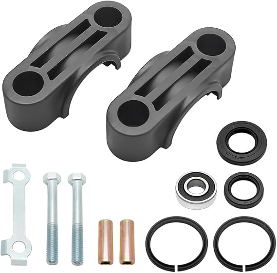 Steering Stem Bushing Bearing Seal Washer Rebulid Kit Fit for Yamaha Raptor Banshee Warrior Wolverine YFZ450 Grizzly Big Bear Kodiak Bruin Timberwolf 350 400 450 550 600 660 700