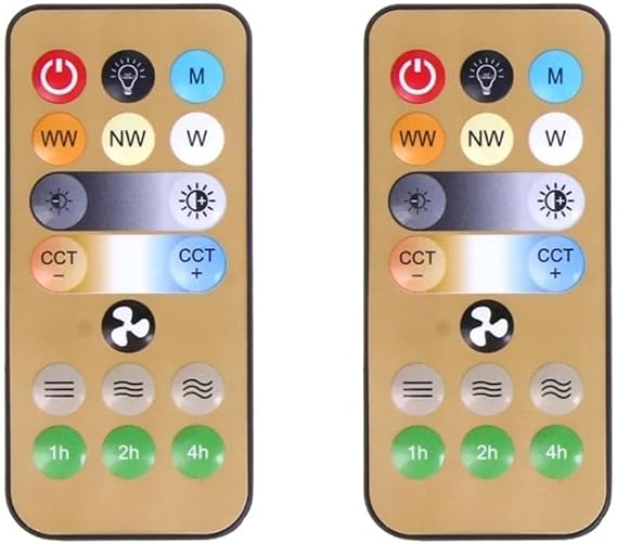 2 Pack E27 Light Fan Remote Control Switch, Wireless Controller Device, for Indoor Ceiling Fan with Adjustable Brightness Settings