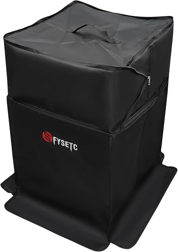 3D Printer Enclosure for BambuLab P1P/P1S/P2S/X1/X1C: 16.3 L x 18.1 W x 29.5 H inch PVC Laminated Polyester Storage Blackout Cover to Protection from Sunlight Dust Dirt Black