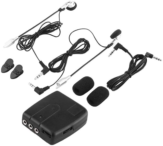 Keenso Motorcycle Helmet Intercom, 2Pcs Motorbike Bluetooth Intercom for Rider & Pillion Communication, V6 1200m, 6 Riders