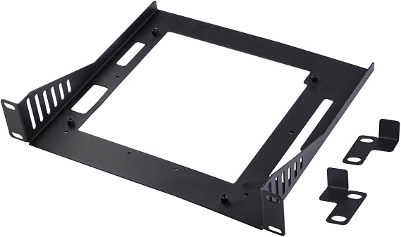 GeeekPi Mini-ITX Shelf, 10-inch 1U Rack Shelf, 200mm Depth, Supports Mini-ITX Motherboards (Super6C/Super4C), for DeskPi RackMate T0/T1 Network Rack and 10-inch Mini Server Rack