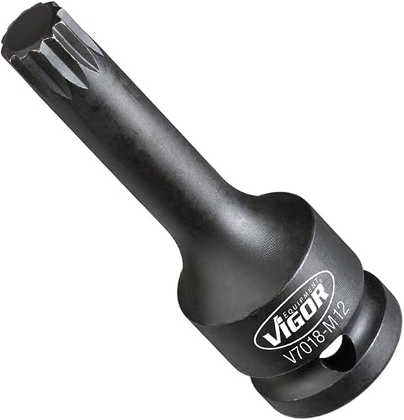 VIGOR Impact Screwdriver Bit V7018-M12 1/2 Inch XZN SW M12