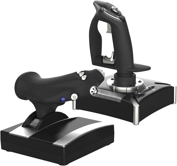 Simulated Flight Controller, ABS Plastic Cockpit Simulator Gear for PC, for PS4 and for XBOX, Immersive Airplane Simulation Kit