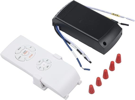 Wireless Ceiling Fan Light Remote Control, PC Material with Timing Function and 3 Settings, Compatible with Most 110V Smart Ceiling Fan Lamps