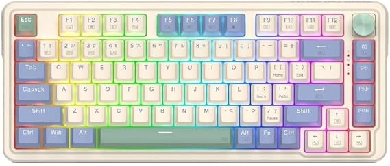 REDRAGON UCAL PRO K673CPG-RGB-PRO Beyaz Kablosuz Klavye