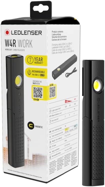 Ledlenser W4R Work Şarj Edilebilir Mıknatıslı El Feneri