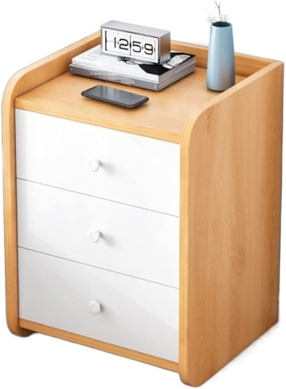 Bedside Table Night Table Bed Stand Wood Night Stand Bedside Table Storage Cabinet Two-Layer Simple Bedside Cabinet For Home Bedroom Bed Side Table Nightstand Night Stands ( Blue : A , Size : 33*30*58