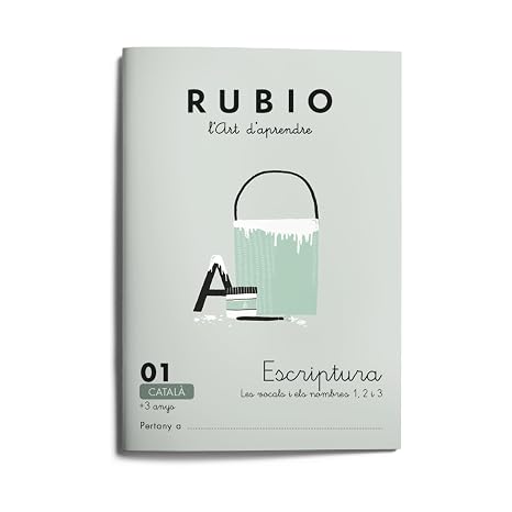 01 Escriptura RUBIO | Català | Les vocals i els nombres 1, 2 i 3 | +3 anys