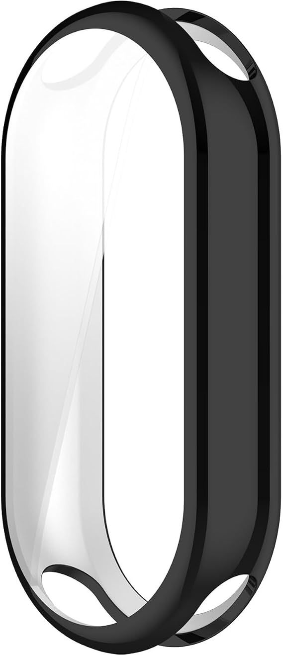Coverzone Xiaomi Mi Band 8 ile uyumlu Ekran Koruma Tam Kapatan Önü Kapalı Serendipity Tempered Xiaomi Mi Band 8 ile uyumlu Tam Kapatan Ekran Korumalı Siyah (Siyah)