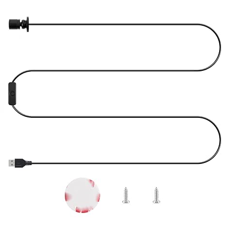 3D Printer Accessories LED Mini Light-Spot Kit for Bambu-Lab X1/X1C/X2D/P1P/P1S/P2S/A1 DIY 3D Printed Model: 5V Warm White Light USB Interface Powered with Switch Standard Part