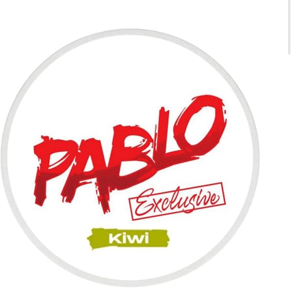 Pablo Kiwi Flavour Pouches, Tropical Fruit Taste, Compact Can, 20 Count