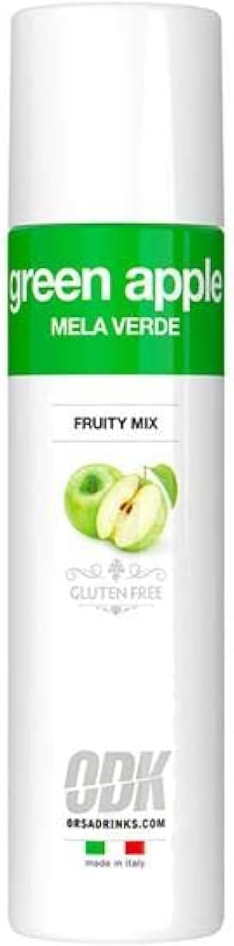ODK Green Apple Puree Infused Fruit Syrup | Cocktails, Smoothies, Cooking, Baking and Desserts, 75cl