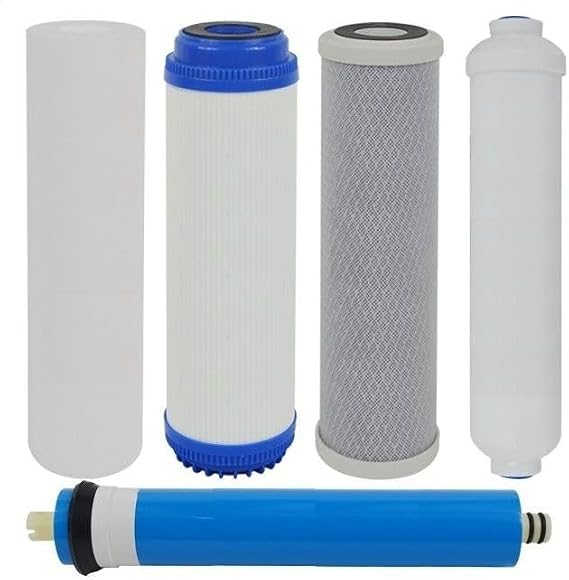 Osmosis Filters Kit 4 Cartridges + Membrane 50GPD RO Osmosis