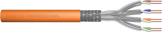 DIGITUS Cat 7 Network Cable 82ft, S-FTP (PiMF) Simplex, BauPVO Dca