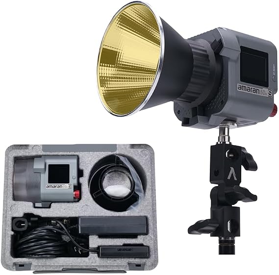 Aputure Aputure Amaran COB 60X-S Model Ultra-Lightweight Compact Photography Light 65W CRI≥96 TLCI≥96, Color Temperature 2700K~6500K 1m@37775 Optimal Light for Vloggers/Interviews "One-Year