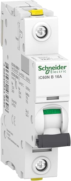 Schneider A9 F03116 Circuit Breaker IC60N 1P 16A B Charakteristik