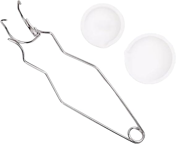 Quartzs Crucible Melting Set Whip Tongs Silver Melting Equipment Jewelry Crafting Set Crucible Dish for Crafting Lover Gold Silver Smelting Tools