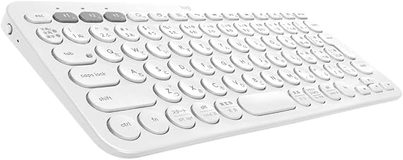 Logitech K380 Wireless Keyboard, Thin, Small, K380OW, Bluetooth, Wireless, Windows, Mac, iOS and Android, Chrome