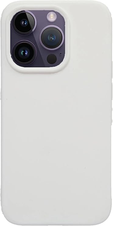 GGM GİYİM & AKSESUAR iPhone 14 Pro Max ile Uyumlu İçi Kadife Kaplama Gerçek Silinebilir Vakum Kutulu Leke Tutmaz Lansman Kılıf Şok Emici Full Kasa Koruma Sağlayan Kılıf (Beyaz)