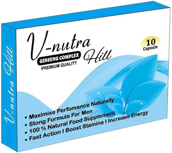 Super Extra-Strong Blue Ginseng & Herbal Food Supplement for Men – Powerful, Fast-Acting Natural Formula – Supports Vitality, Energy, Stamina & Overall Male Health – 10 Capsules