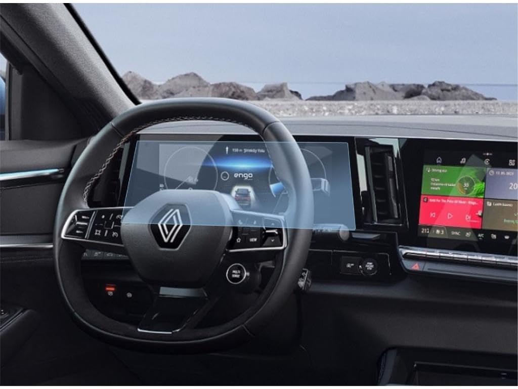Compatible Screen Protector Transparent Nano with Engo Renault Austral 12.3 inch Digital Display