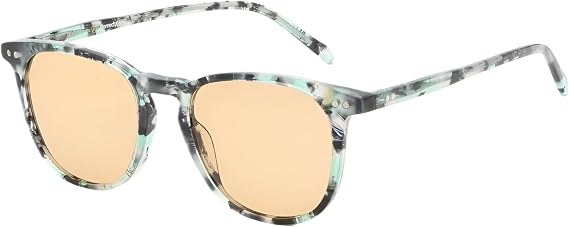 Skylar FL-41 Premium Patterned Acetate Frame Glasses for Migraine and Light Sensitivity