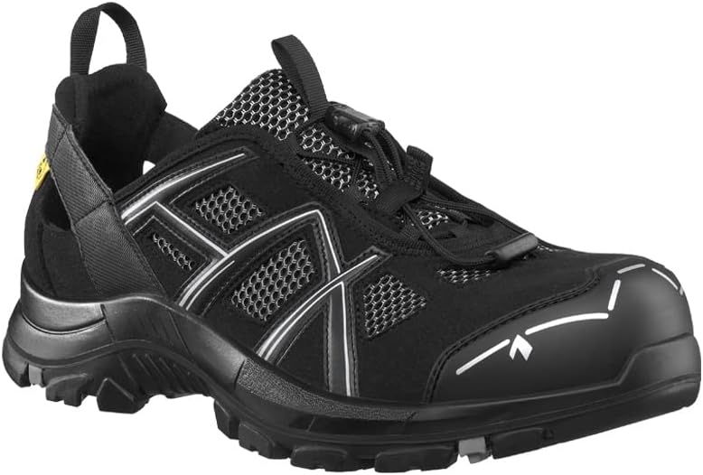 Haix Black Eagle Safety 61 Low Breathable Safety Boots for Summertime Black, Silver