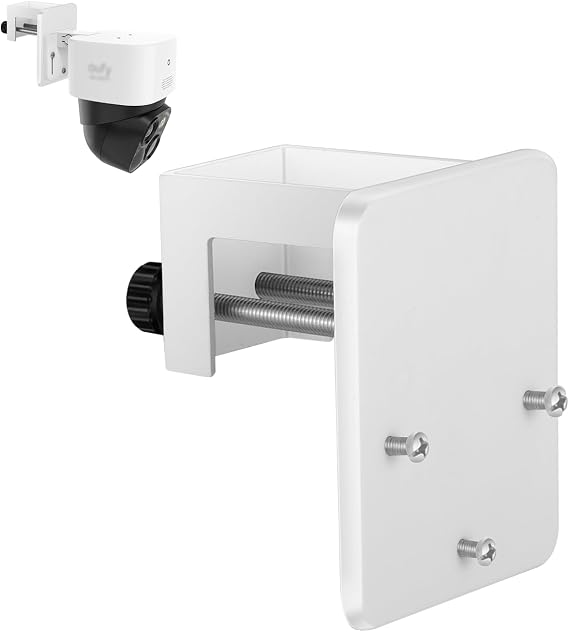 Tonton Gutter Mount Bracket Compatible with Eufy Security SoloCam S340, SoloCam E30, and Eufy 4G LTE Cam S330, Adjustable Weatherproof Camera Mount for Solar Security Camera, Stainless Steel Bracket