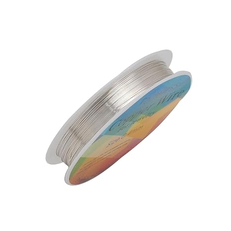 25M 0.2mm Jewellery Wire, Silver Beading Wire, Fade-Resistant Copper Wire