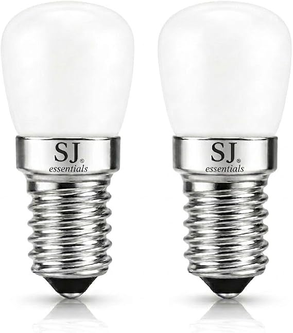 E14 LED SES LED Fridge Bulb 1W = 15W Warm White 2800K 2 Pcs Edison Lamp Replacement for Fridge Microwave Cooker Hood Sewing Machine Pygmy Bulb Energy Class F AC 220-240V