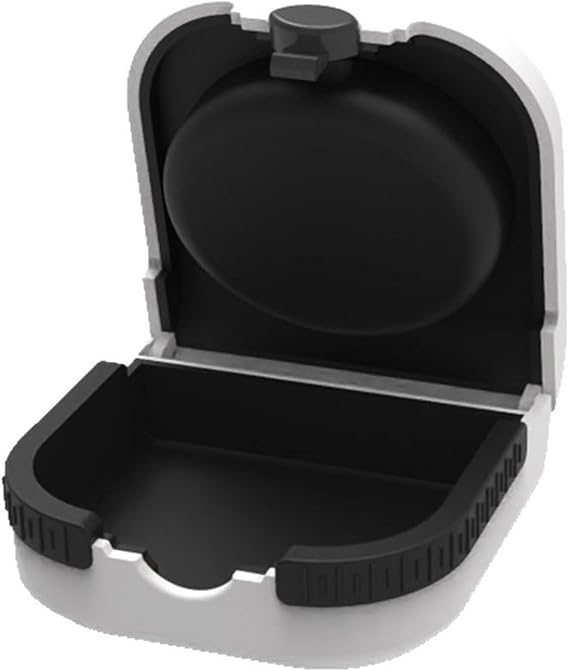 1Pcs Hearing Aids Case, 2.6x2.5x1 Inch Portable Storage Case for 2 Hearing Aids