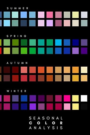 Seasonal Color Analysis Lined Notebook: Aesthetic Personal Color Palette Journal: Professional Client Welcome Gift for Image Consultants & Style Coaches