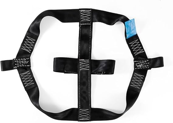 Sturdy Tie Down Straps for Motorcycle For Rear Wheel and Cargo Protection (Black)