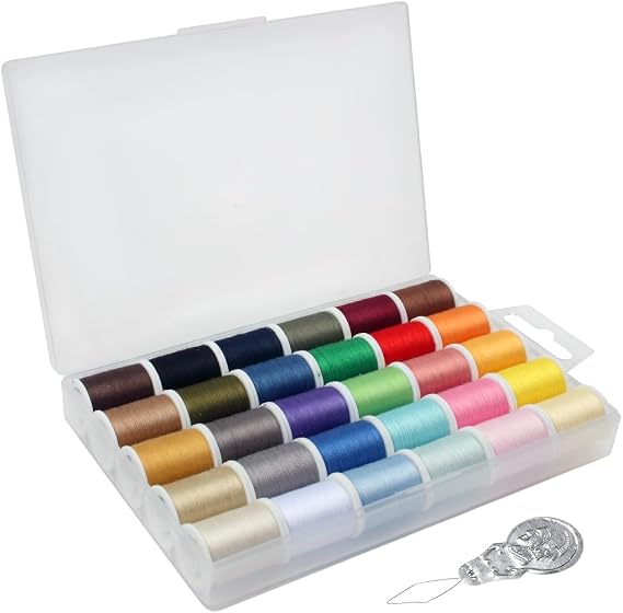 30 Color Handy Polyester Sewing Thread Set, 45m (50yds) per Spool
