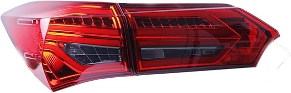 LED テールライト、DRL ウインカー、ブレーキ、リバーステールライト、トヨタ カローラ アルティス 2014、2015、2016、2017、2018 に対応 Color : Rojo
