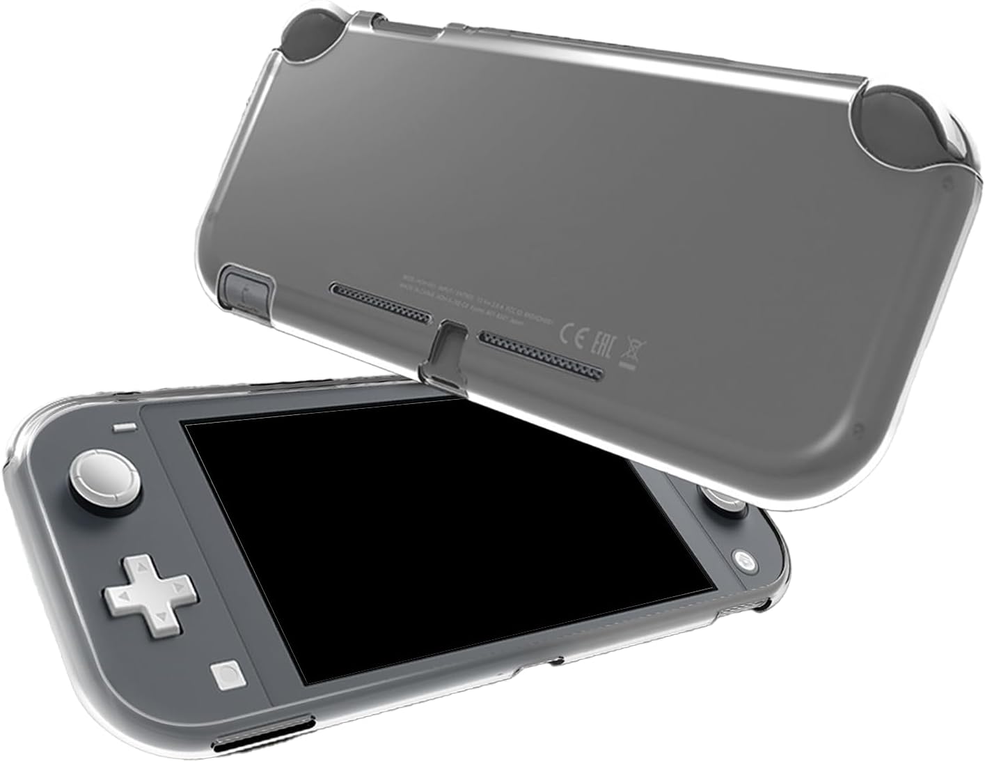 DmsGJyp Protective Case for Nintendo Switch Lite 2019 - Transparent TPU Cover Case for Nintendo Switch Lite, Anti-Scratch, Non-Slip & Shock Absorption, Slim Soft Clear Case (Transparent, Lite 2019)