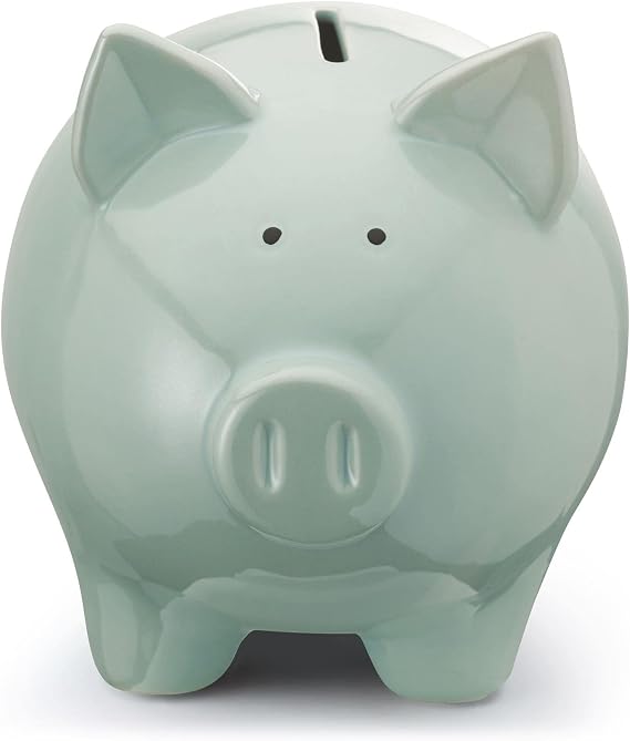 Mousehouse Gifts - Blue-Themed Piggy Bank for Children, Money Box for Kids, Ages 3+