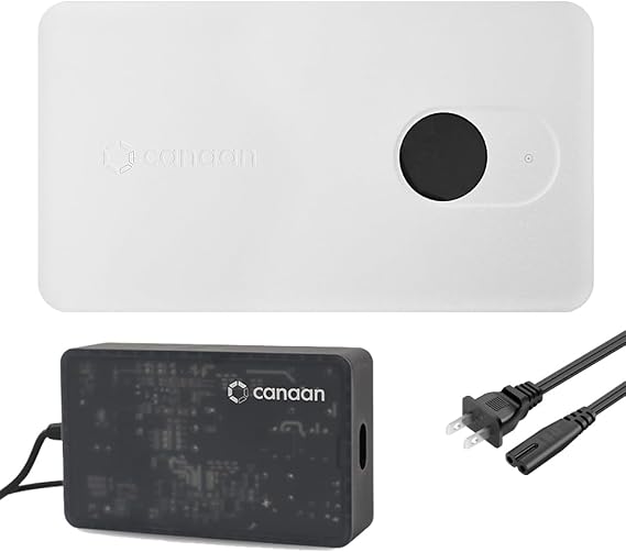 New Canaan Avalon Nano 3S 6T 140w Home Office Silent Bitcoin Miner Encryption Asic Solo Mining Original Canaan PSU and US Power Cord White