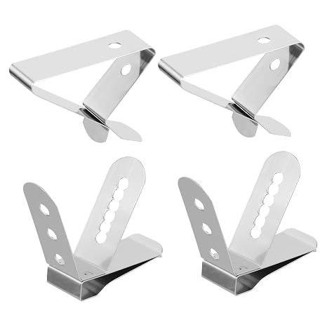 4Pcs Temperature Probe Holder Stainless Steel Clips for Accurate Meat Thermometer Support for Bbq Ovens Smokers and Kitchen Use