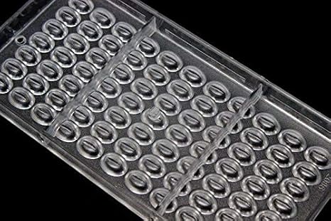 Kitchen Coffee Bean Polycarbonate Chocolate Mold - 77 Holes