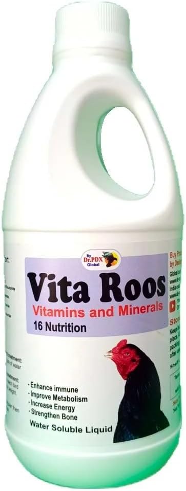 Rooster Highly Recomended Mutivitamins 16 Nutrition || Water Soluble Liquid || Vita Roos Liquid by Dr PDX