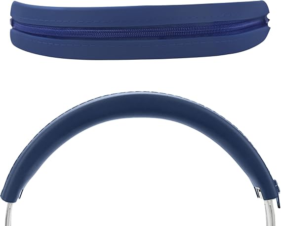 Adhiper Silicone Sweat Headband Cover for Beats Studio Pro & Studio 3 Headphones, Silicone Cover Headphone Cover Accessories for Beats Studio Pro, Studio 3 Headband Washable Sweatproof - Blue