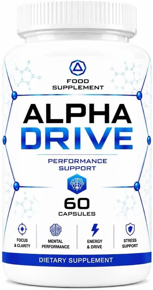 Alpha Drive Performance - Powerful Legal Bodybuilding Supplement - Advanced Performance and Recovery Agent -Natural Formula for Active Lifestyles / 60 Capsules