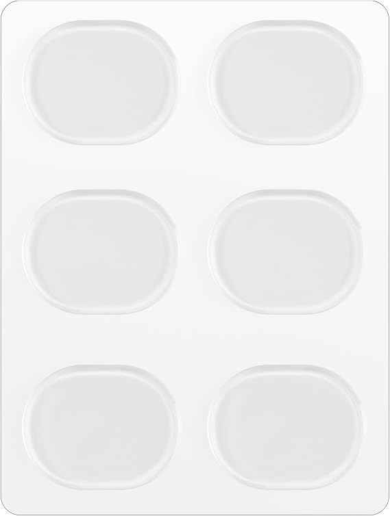 melairo 6pcs/set Snare Drum Mute Pad Drum Damper Gel Pads Snare Drum Muffler Mute Transparent Percussion Instrument Accessories(Transparent)