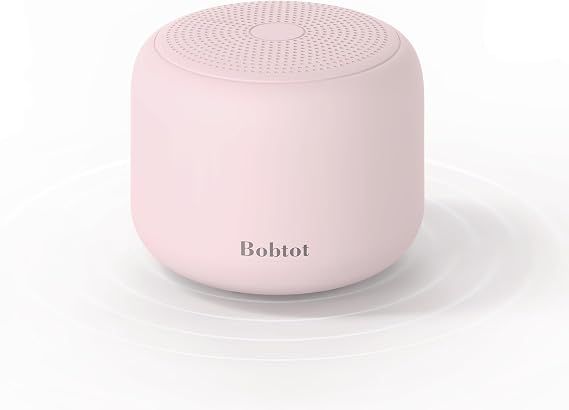 Bobtot Kayış Mini Hoparlörlü Taşınabilir Bluetooth Hoparlörler, Pembe
