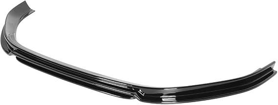 RevoZport Double Lip Front Spoiler Splitter for MK7 R 2013 2016, Glossy Black ABS Bumper Lip, Aerodynamic Front Splitter