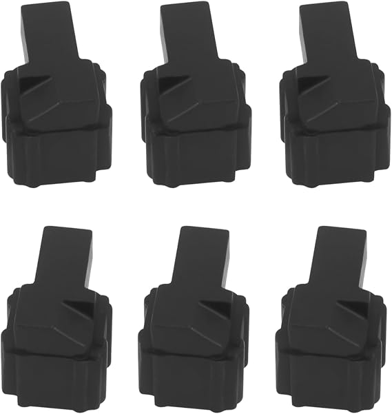ECSiNG 3 Pair Left Right Slider Buckle Lock Repair Part Controller Slider Buckle Latch Compatible with Nintendo Switch Controller Compatible with JoyCon, Plastic