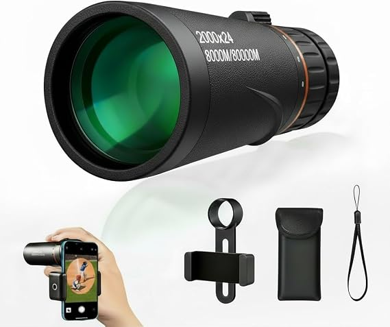Monoculars for Adults High Power Monocular Telescope BAK4 Prism FMC Lenses